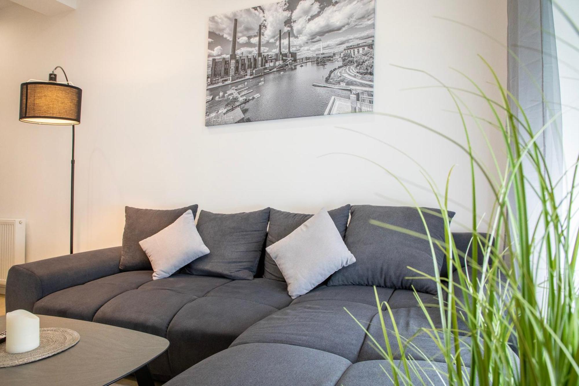 Hannibal - Design Apartment Lilie 2, Vw Naehe, Parkplatz, Kueche, Highspeed-Wlan, Fitness, Solarium Wolfsburg Exterior photo